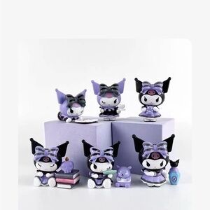Kuromi Figurines and Trendy Toys 6 pieces New 
Sealed in bags